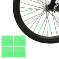 thumbnail image 3 of Bike Wheel Reflectors, 4 Bags Bike Spoke Reflector Bike Wheel Reflective Strips Cycling Warning Reflective Clips Tube Green, 3 of 8