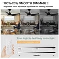 thumbnail image 6 of YUHAO 48 in. Dimmable Integrated LED Indoor Black Ceiling Fan with Light and Remote, 6 of 6