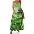 thumbnail image 1 of Vestido sin mangas con estampado de cuadros en blanco, rojo y amarillo de los años 60 Vestidos de verano para mujer Vestido de verano para mujer, 1 of 7