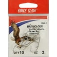 thumbnail image 2 of (2 pack) Eagle Claw 189AH-2 Baitholder 2-Slice Offset Hook, Nickel, Size 2, 2 of 5