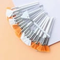 thumbnail image 2 of New Arrivals Professional Soft Facial Brushes Fan Makeup Brushes Portable Mask Brushes Cosmetic Tools Brush for Women Girls 3pcs white white, 2 of 6