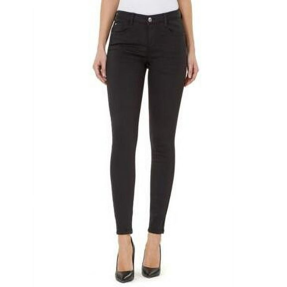 MSRP $69 Numero Mid-Rise Curvy-Fit Skinny Jeans Black Size 29