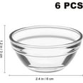 thumbnail image 2 of Small Pyrex Prep Mixing Bowls: 2.3x1.1Inch Mini Prep Bowls Stackable Glass Serving Bowls for Kitchen Prep - Dessert - Dips - Salad - Candy Dishes, 2 of 5