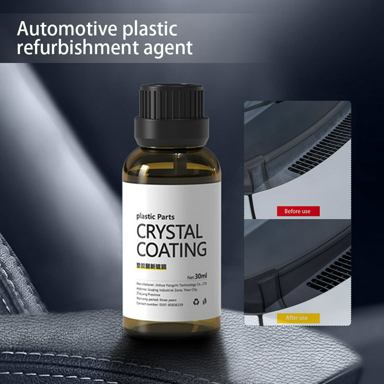 RJDJ Plastic Parts Crystal Coating, Easy to Use Car Refresher, Great Gloss  Retention and Protection, Long Duration Plastic Parts Refresher Agent for