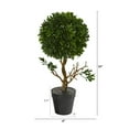 thumbnail image 2 of Nearly Natural 15" Boxwood Topiary Artificial UV Resistant, 2 of 4