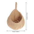 thumbnail image 2 of Miangastore Rustic Style Fruit Vegetable Basket Woven Straw 1Pcs 9.1X6.3X4.5In, 2 of 8