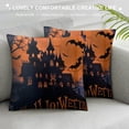 thumbnail image 3 of Qinduosi Happy Halloween Pillow Covers  and Black Pillow Covers Halloween Decoration for Living Room Sofa White, 3 of 5