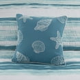 thumbnail image 6 of 6 Piece Printed Quilt Set with Throw Pillows Aqua King/Cal King, 6 of 13
