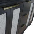 thumbnail image 5 of Trento 61" Solid Wood Double Round Sink Vanity in Dark Gray/Black Galaxy, 5 of 15