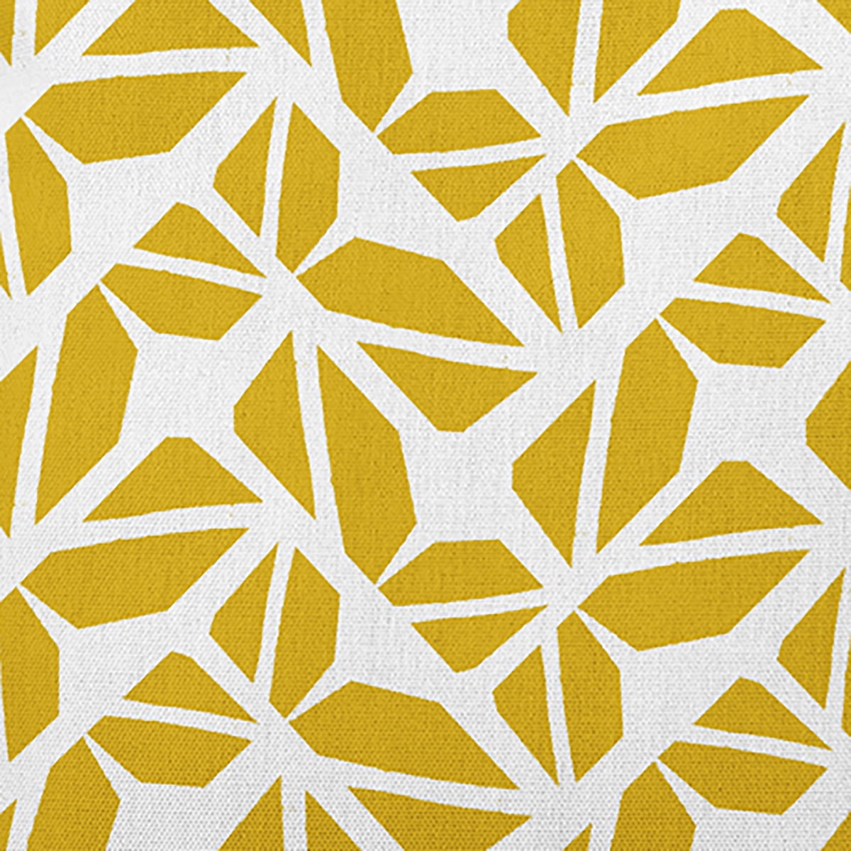 18" x 18" Simply Daisy Kaleidoscope Graffiti Polyester Indoor/Outdoor Pillow, Mustard Qty 1