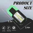 thumbnail image 6 of HIBIBUD Green Tactical Flashlight,COB Folding Work Light for Car Repair,Camping,EDC, 6 of 7
