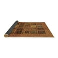 thumbnail image 2 of Ahgly Company Indoor Round Abstract Brown Modern Area Rugs, 6' Round, 2 of 4