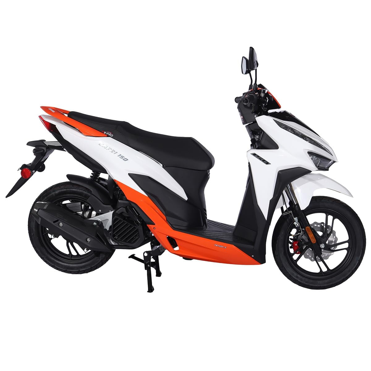 X-PRO Brand New Capri 150cc Moped Scooter with 13" Aluminum Wheels, Electric/Kick Start!