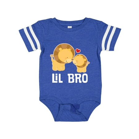 

Inktastic Little Brother Lion Boys Lil Bro Gift Baby Boy Bodysuit