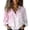 Pink, variant on Womens Tie Dye Button Down Linen Shirt, Long Sleeve Collared Blouse With Dual Chest Pockets, Casual Loose Fit Lightweight Flax Top, 1 Piece, S-XXL, Plus Size Friendly, True To Size