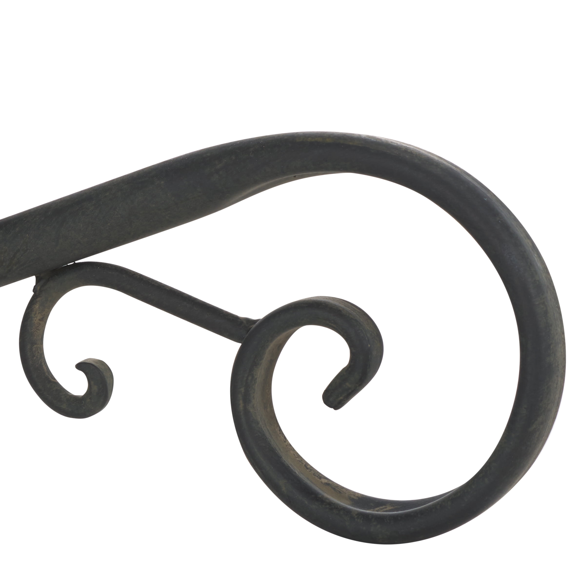Safavieh Orian Contemporary Freestanding Metal Bird Bath, Black