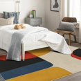 thumbnail image 3 of Colorful Geometric Carpet,4x5 Area Rug, Non Slip Low Pile Soft Machine Washable, Modern Geometric Area Rugs, Home Decor Aesthetic Rugs for Bedroom Living Room Rug 8IUp1-326, 3 of 7
