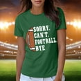thumbnail image 4 of Lilgiuy Football Sweatshirts for Women Casual Letter Print Pullover Short Sleeve T-Shirt Tops Shirt for Date Nights, 4 of 5