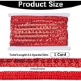 thumbnail image 2 of 14.22 Yards Red Sequin Ribbon Trim Flat Bling Metallic Glitter Paillette Trimming Sequins Beaded Strip Bulk for Sewing Making Crafts Gift Wrapping Wedding Home Decor Supply, 2 of 9