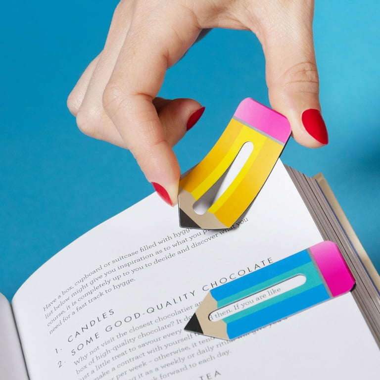  Magnetic Page Markers for Creative Desk Accessories for Reading  Rewards Blue Delicate Student Prize Adults Coloring Book Markers for Adults  Men Women Magnetic Kids Women Book Lovers : Office Products