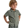 thumbnail image 4 of Modern Moments by Gerber Toddler Boy Button Front Shirt with Embroidery Set, 2-Piece, Sizes 12 Months - 5T, 4 of 11