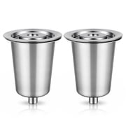 FIRJOY Stainless Steel Reusable Filter Cup for Cuisinart, Gray (2 Pack)