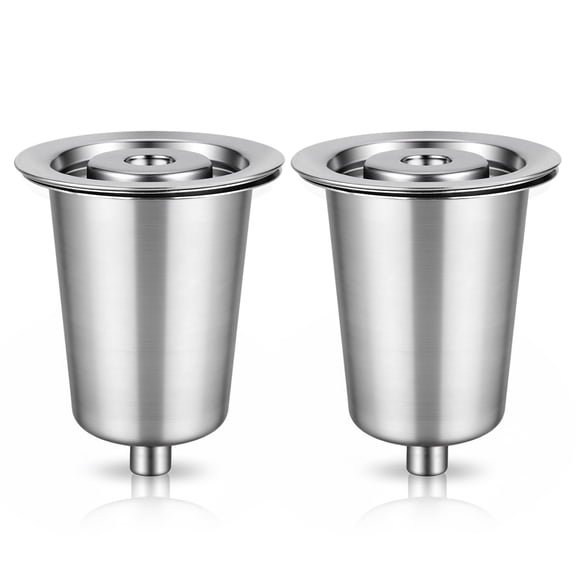 FIRJOY Stainless Steel Reusable Filter Cup for Cuisinart, Gray (2 Pack)