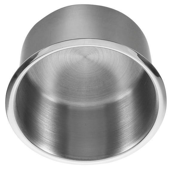 WORGEOUS Automotive and Marine Cup Holder Stainless Steel Recessed Insert for Car Boat RV and Couch Drink Holder for Desk and Table
