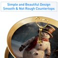 Christmas Snowman Retro Plastic Discs Jewelry Stand with Iron Pillars