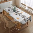 thumbnail image 3 of Thanksgiving Day Table Cloth Waterproof Spillproof Tablecolths Table Covers Autumn Maple Leaf Tablecloth for Fall Birthday Wedding Graduation Rectangle,60x84inch, 3 of 5
