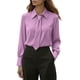 thumbnail image 1 of Eres Más Que una Camisa de Puntuación de Prueba Casual de Manga Larga Blusa de Poliéster de Cuello Redondo para las Mujeres, Camisa de Bufanda Top Mujer Sudadera de Moda para Uso Diario, 1 of 6