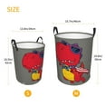 thumbnail image 3 of Picia Dinosaur Super Hero Cartoon Large Laundry Basket, Waterproof, Freestanding Laundry Hamper, Collapsible Tall Clothes Hamper with Extended Handles-, 3 of 8