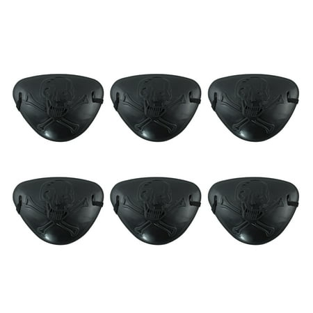 

HOMEMAXS 6pcs Skeleton Bone Pattern Eye Patch Pirate Printing Eye Patch for Halloween Festival Party Cosplay