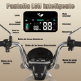 thumbnail image 4 of Motobici Electrica Honey whale U3-Pro Blanco, 4 of 5