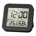 thumbnail image 6 of Digital Bathroom Clock Shower Timer with Alarm, Waterproof Clocks for Bathroom, Kitchen Timer Clocks, Thermometer Hygrometer Wall Clock Black, 6 of 6