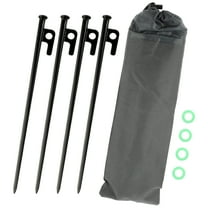 Raindrops 1 Set of Tent Stakes Metal Tent Pegs Heavy Duty Camping Stakes Canopy Stakes with Ring
