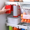 thumbnail image 3 of Organizador de latas de refresco para refrigerador, soporte ajustable para latas de refresco, colgador para latas de cerveza, capacidad para 8 latas, para despensa y estante del refrigerador., 3 of 7