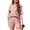 Pink, variant on ValueVibe Lounge Sets for Women 2 Piece Short Sleeve Shorts Outfit Sets Crew Neck Casual Ribbed Pajama Sets with Pockets, Apricot XL
