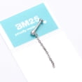 thumbnail image 5 of Implant Grade Titanium Sparkle Gem Long Chain Dangle Internally Threaded Labret, 5 of 5