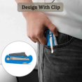 thumbnail image 2 of 4 Pack Folding Utility Knife,Pocket Box Cutter Knife,Heavy Duty Box Cutter Knife with Clip,Lock Back Design Pocket Knife,Quick Change Blade Box Knife with Extra 10 Pack Blades, 2 of 8