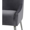 thumbnail image 4 of TOV Furniture Beatrix Grey Velvet Side Chair with Silver Legs, 4 of 20