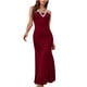 thumbnail image 1 of Vestido largo de fiesta sin tirantes sin espalda con empalme de color sólido sexy de verano para mujer Fridja  bnh298, 1 of 8