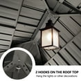 thumbnail image 5 of Howsvn 10 x 12 ft. Patio Cedar Wood Gazebo, Outdoor Double Roof Hardtop Wooden Gazebos with Curtains and Netting for Backyard, Deck, 5 of 11
