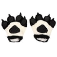 thumbnail image 1 of KAKOWELY 1 par de guantes de palma de animal, juguete de peluche, oso, tigre, disfraz de cosplay, guantes de pata, 1 of 5