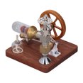 thumbnail image 4 of Stirling Generator, Stainless Steel Body Stirling Engine Free Piston Adjustable Speed Noble Texture  For Classroom Demonstration, 4 of 8