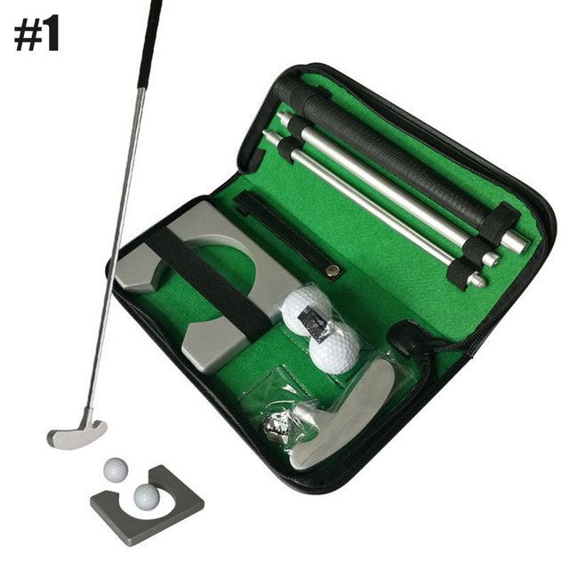 Golf Putter Set Portable Mini Golf Equipment Practice Kit with Detachable Putter Ball for Indoor/Outdoor Golf Trainer Kit 1