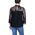 thumbnail image 3 of 3/4 Sleeve Lace Blouse, 3 of 3