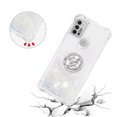 thumbnail image 5 of Funda para Motorola Moto G30/G10 con Brillo Líquido Flotante, Purpurina, Parachoques y Anillo Giratorio Soporte, 5 of 5