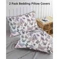 thumbnail image 2 of Colorful Butterflies Queen Pillow Cases Set of 2 - Microfiber Bed Throw Pillow Covers, Spring Modern Abstract Gradient Animals Decorative Lumbar Pillow Cover with Envelope Closure for Sofa 20"x30", 2 of 6