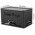 thumbnail image 2 of Dispensador de bolsas de basura STWWO, extra grande, metal negro, 2 of 7